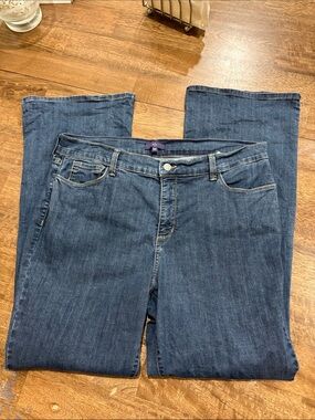 NYDJ Bootcut Jeans Womens  16W Blue Excellent Lift Tuck Stretch Denim